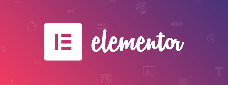 WP Elementor Logo, das intuitive Drag-and-Drop-Page-Builder-Tool für kreative Webdesigns und effiziente Technologielösungen im farbenfrohen Hintergrund.
